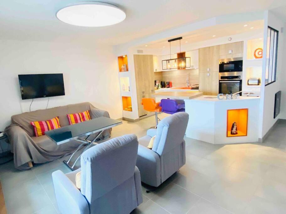 Luxueux T3 Piscine Et Vue Somptueuse Sète Exterior foto
