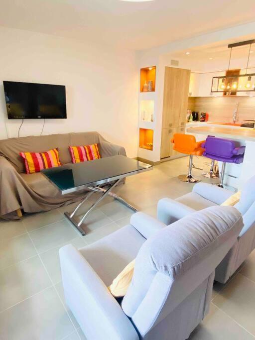 Luxueux T3 Piscine Et Vue Somptueuse Sète Exterior foto